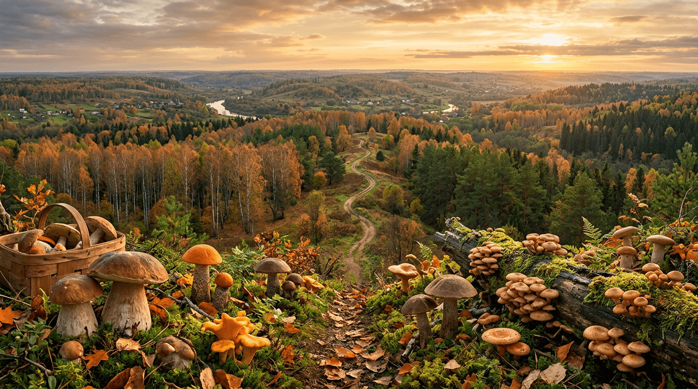 Где растут грибы в России и Беларуси: полный гид по видам и местам